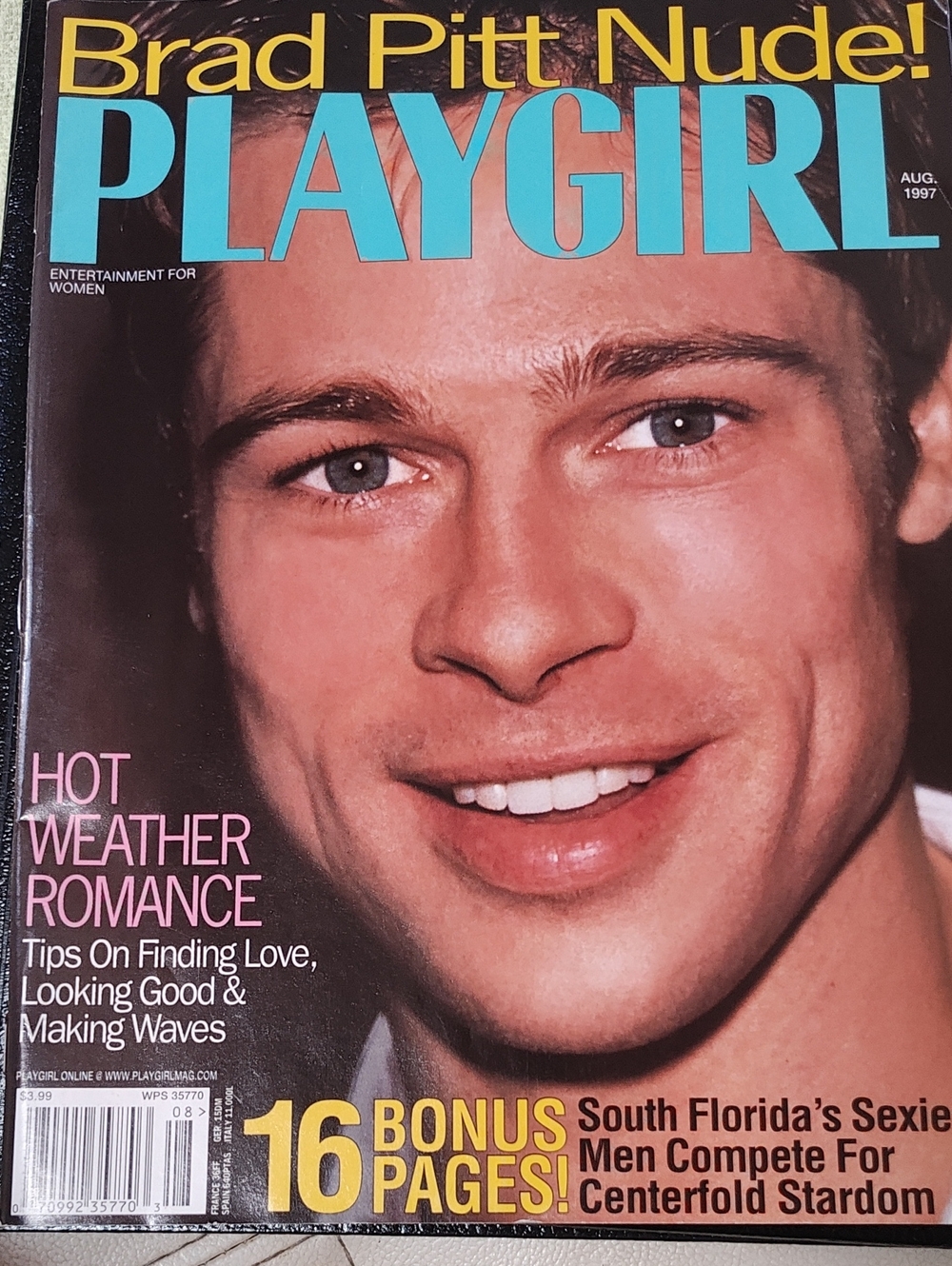 PLAYGIRL Magazine August 1997 - Color Cover